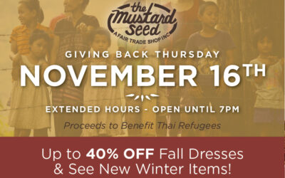 Give Back Shopping Event – November 16
